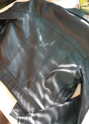 Фирменная, стильная кожаная куртка gipsy р-р м. германия8 фото