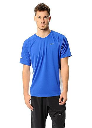 Чоловіча спортивна футболка nike running dri fit termo оригінал найк