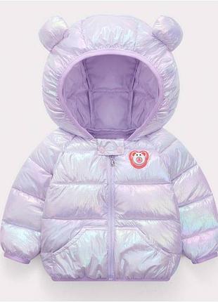 Демисезонная курточка bear светло-фиолетовая