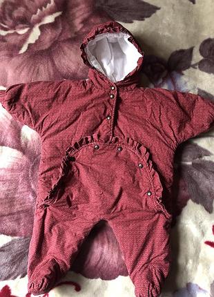 Комбинезон для девочки осенний на 3-6-7 месяц