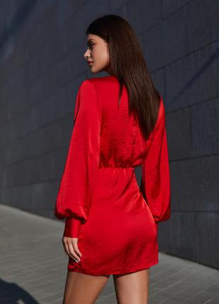 Платье, красный5 фото