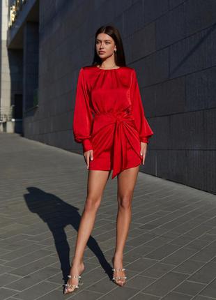 Платье, красный3 фото