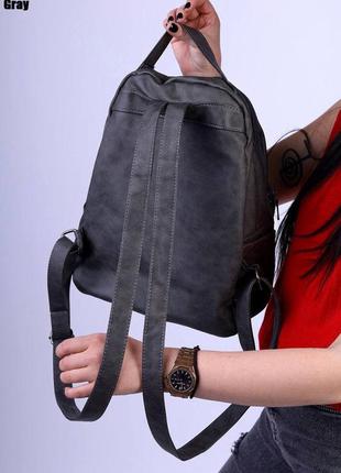 Универсальный рюкзак из эко кожи5 фото