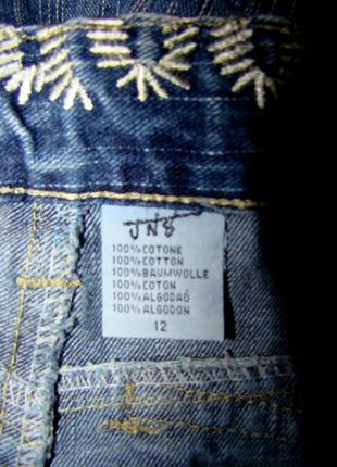 Джинсовые бриджи jns fashion (12 лет)6 фото
