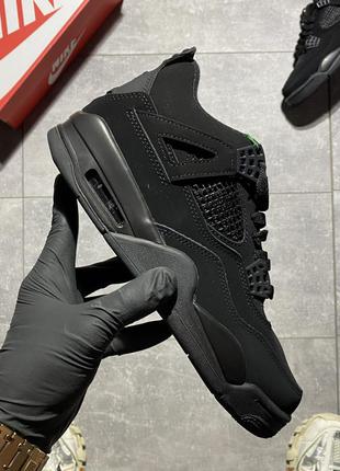 Кросівки nike air jordan 4 retro black cat