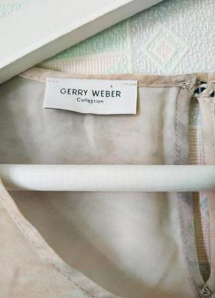 Блузка блуза gerry weber принт новая дорогой бренд под шелк6 фото