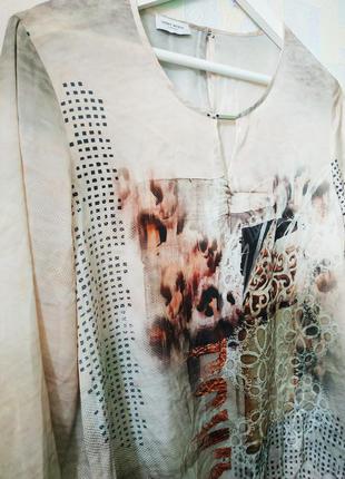 Блузка блуза gerry weber принт новая дорогой бренд под шелк3 фото