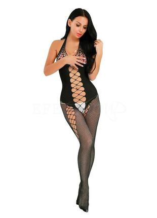 Сітчастий чорний боді сітка комбідрес комбез комбенизон комбінезон бодистокинг bodystocking династія