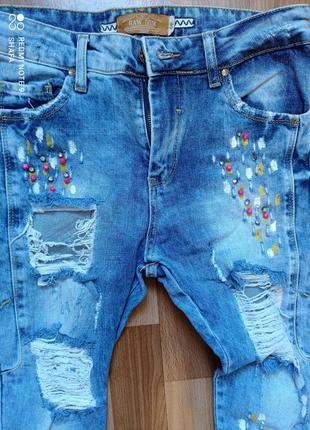 Джинси, штани,штани,мом,скіні, джинси рванка5 фото