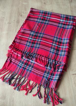 Великий жіночий шарф палантин в клітку burberry