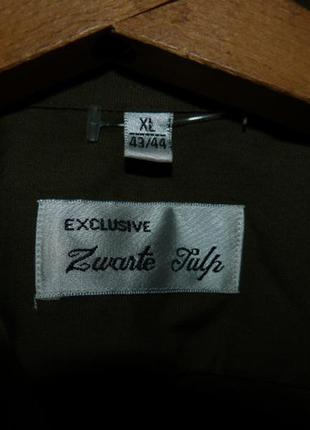 Рубашка военного цвета хакки zwarte tulp exclusive (xl)4 фото