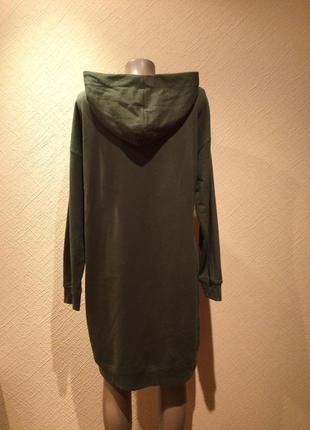 Стильное котоновое платье худи от bpc collection.5 фото