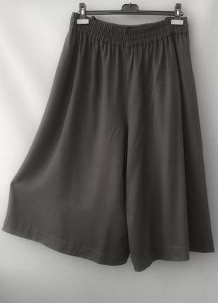 Винтажная красивая юбка-брюки с уточками на резинке с супервысокой посадкой, германия6 фото