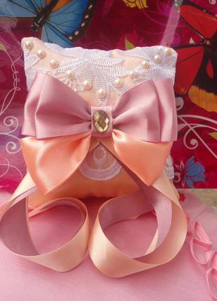 Подушечку для колец🎀персик