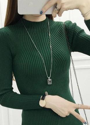 Жіночий стильний гольфик рубчик ялинка