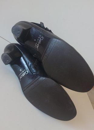 Кожаные винтажные качественные ботинки gabor  португалия7 фото