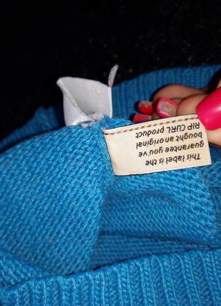 Голубой стильный фирменный свитер с капюшоном  кофта6 фото