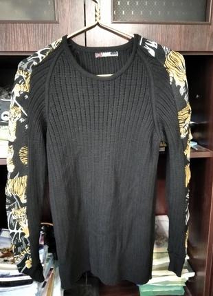 Свитер приталенный вязка