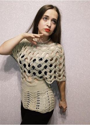 Frock me блуза ажурная туника сети морская сеть тренд!5 фото