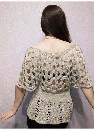 Frock me блуза ажурная туника сети морская сеть тренд!4 фото