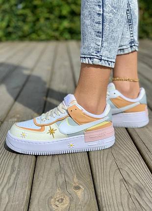 Nike air force shadow 🍏 стильные женские кроссовки найк форси