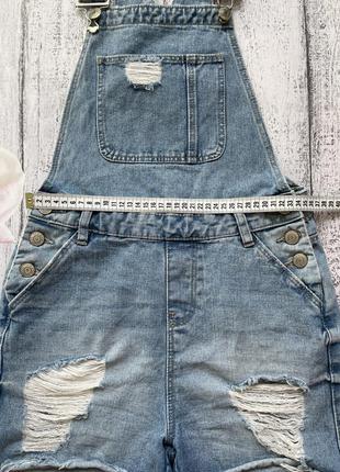 Крутой джинсовый комбинезон шорты denim co размер xs-s3 фото