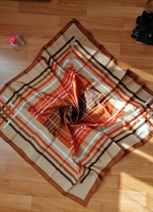 👑большой шёлковый платок от oliver 's👑вінтажна шовкова хустина в принт1 фото