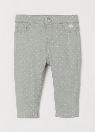 Джинсы, штаны, брюки для девочки h&m, размер 2-3 года, 92-981 фото