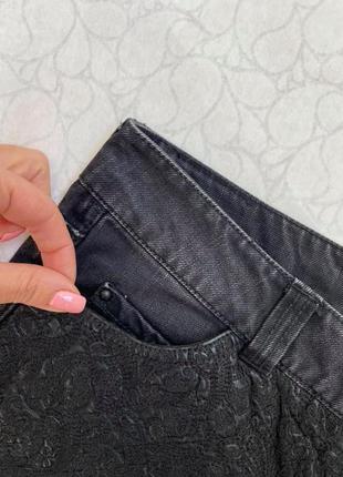 Pepe jeans чёрные коротенькие джинсовые шорты4 фото