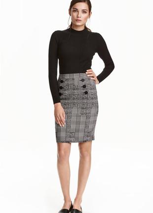 Актуальна спідниця олівець, на гудзиках h&m