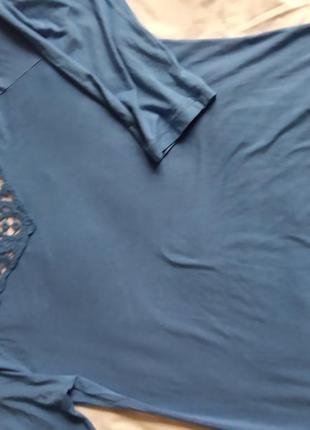 Блуза кофтинка реглан з мережкою6 фото