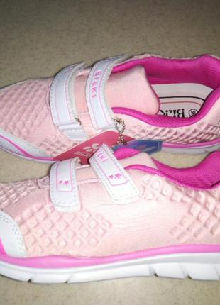Кросівки дитячі biki з шкіряною ортопедичною устілкою р. 31,32,33,35,36 рожеві дівчаткам, нові, розпродаж
