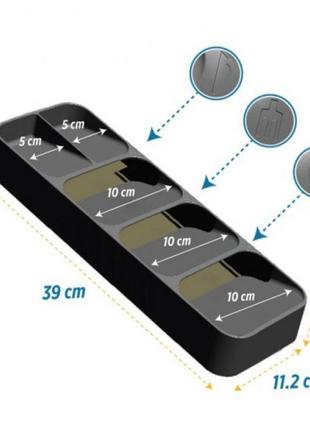 Органайзер для столовых приборов пластиковый3 фото