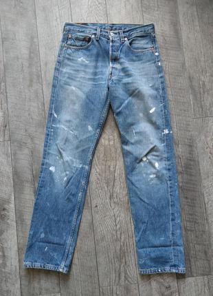 Кастомные джинсы в краске levis 5021 фото