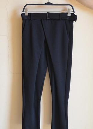 Суперские стильные экстрамодные брюки шерсть черные мужские женские унисекс осень весна испания