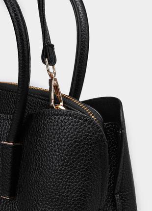Класична сумка від braska в чорному кольорі / женская черная сумка braska2 фото