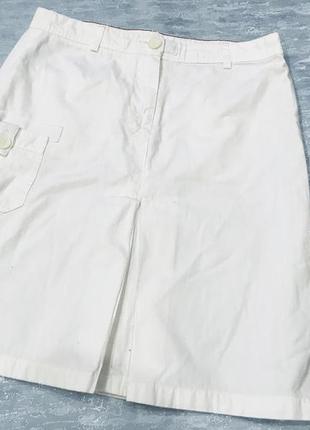 Белая джинсовая юбка tommy hilfiger1 фото