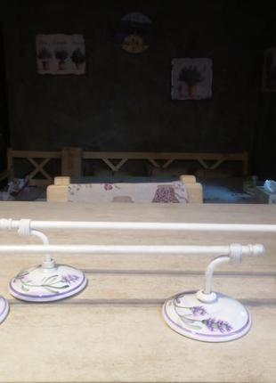 Элитный набор для ванной комнаты прованс ferroluce (италия),керамика,роспись...3 фото