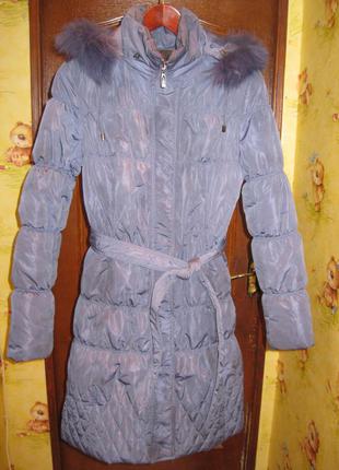 Зимнее пальто-пуховик yaeximane. размер стоит xl, но реально на s.