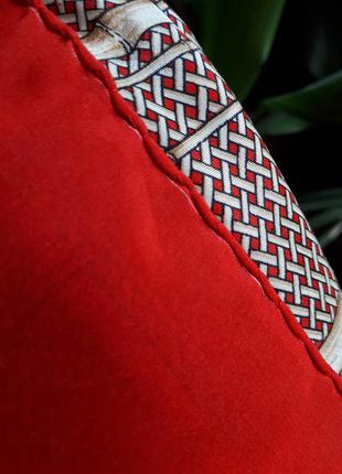 Шелковый винтажный платок daniel la foret шов роуль(75 см на 77 см)4 фото