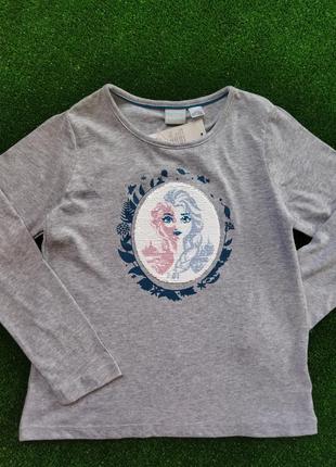 Кофта реглан на девочку эльза 6-8 лет 122/128 р дисней