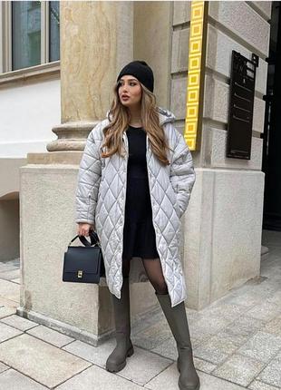 Стёганое пальто oversize. демисезон.zara
