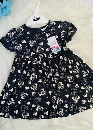 Новое стильное, красивое платье disney девочке 9-12 месяцев