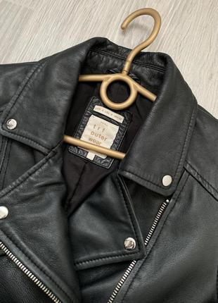 Zara кожаная косуха куртка курточка натуральная кожа s - размер5 фото
