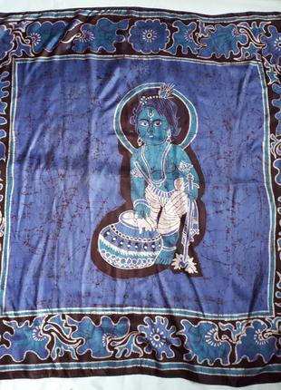 Шовковий хустку bebi shiva krihcna шов роуль(107см на 110 см)