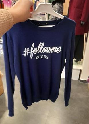 Светр guess синього кольору вік 7,8,12 років