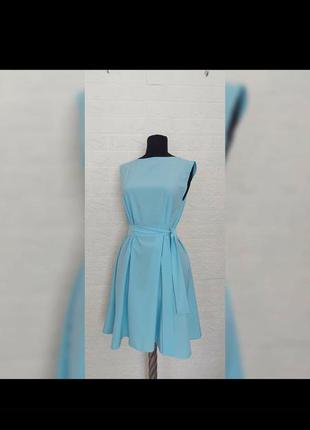Сукня голубого, небесного кольору xs1 фото