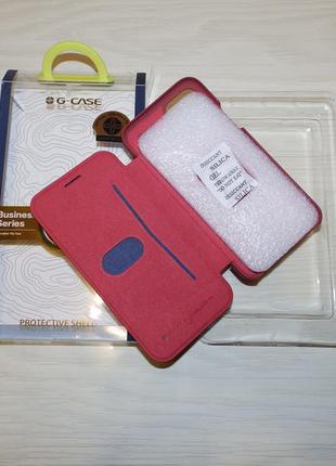 Чехол книжка g-case vintage business series для apple iphone 11 pro (5.8") красный6 фото