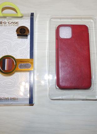 Чехол книжка g-case vintage business series для apple iphone 11 pro (5.8") красный4 фото