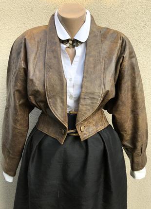 Винтаж,кожа мраморная,куртка,бомбер,sazo collection